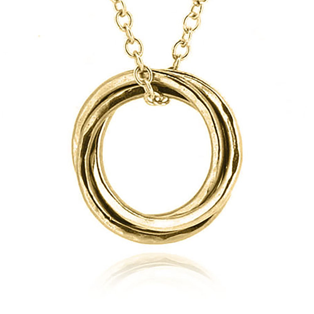 Love Knot Large Necklace - Yellow Gold Vermeil Necklace