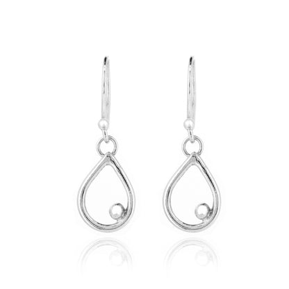 Iris Small Drop Earrings - Sterling Silver