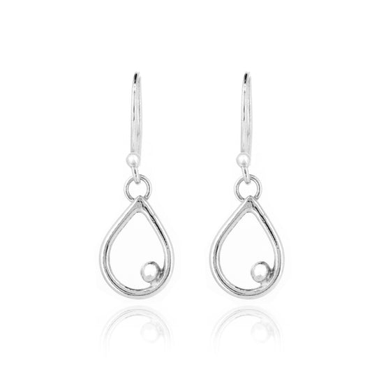 Iris Small Drop Earrings - Sterling Silver