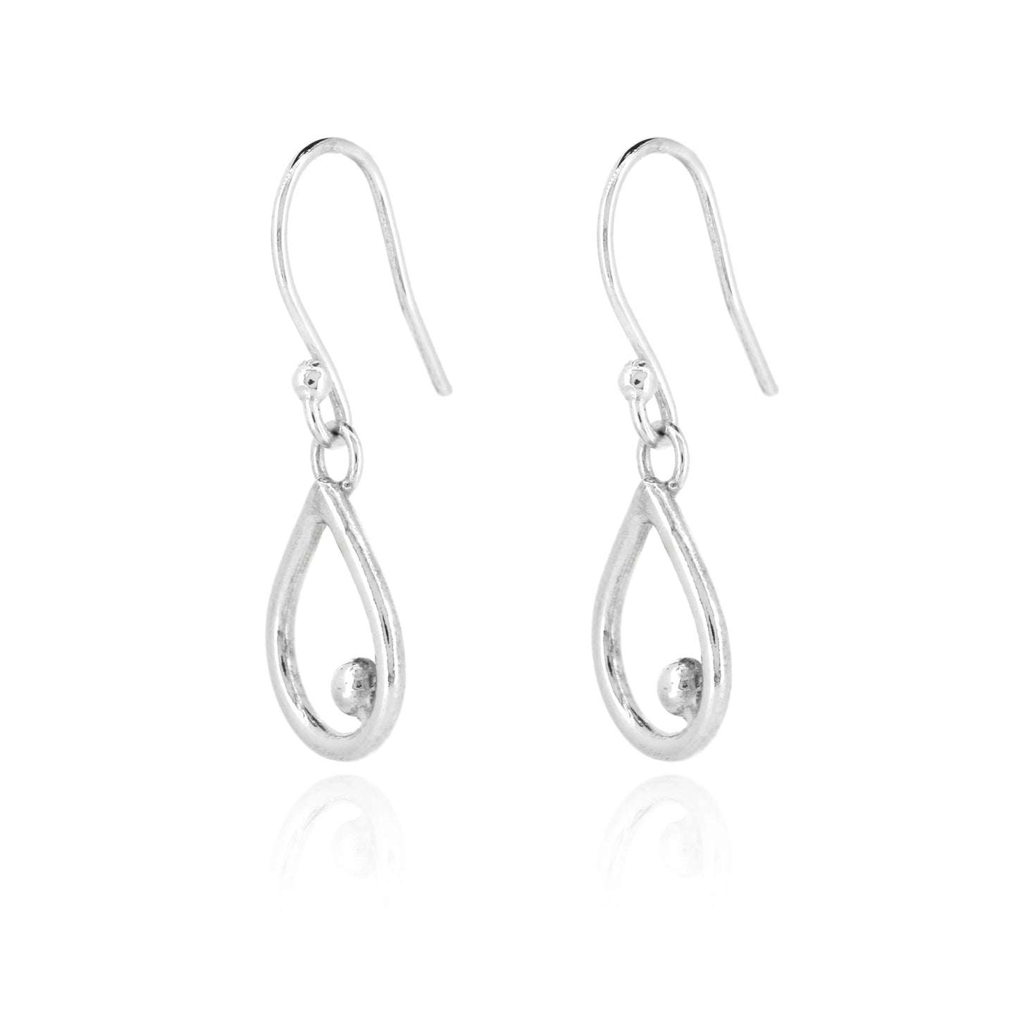 Iris Small Drop Earrings - Sterling Silver