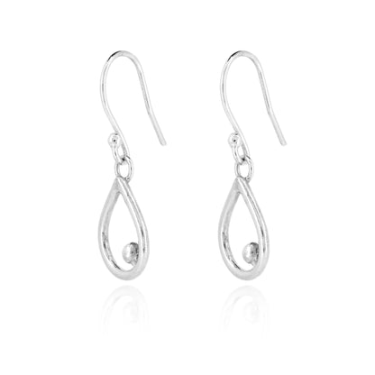 Iris Small Drop Earrings - Sterling Silver