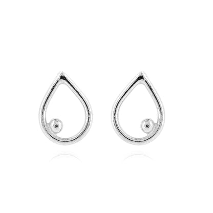 Iris Stud Earrings - Sterling Silver