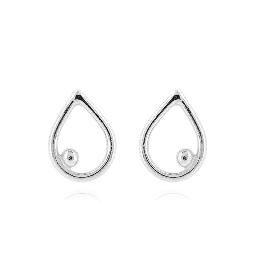 Iris Stud Earrings - Sterling Silver