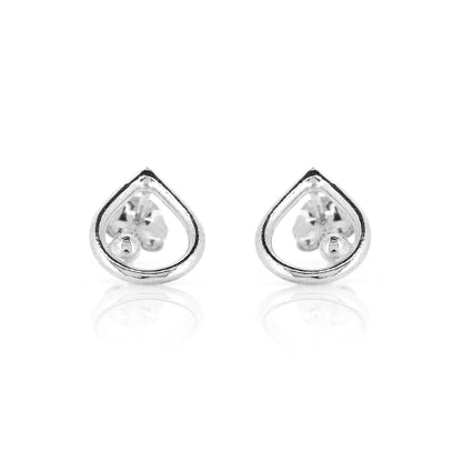 Iris Stud Earrings - Sterling Silver
