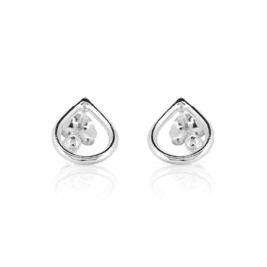 Iris Stud Earrings - Sterling Silver