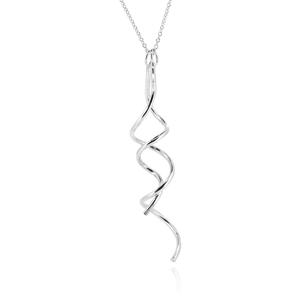 Curl Necklace - Sterling Silver Necklace