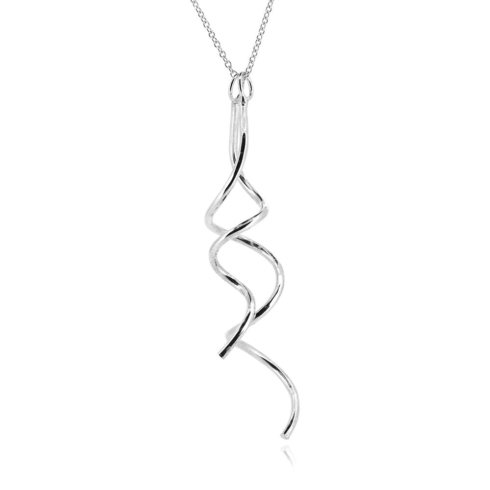 Curl Necklace - Sterling Silver Necklace