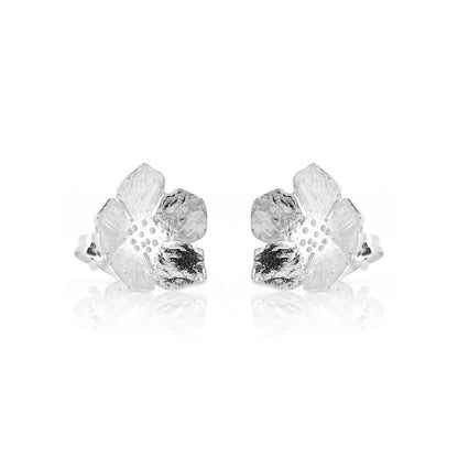 Blossom Small Stud Earrings - Sterling Silver Stud Earrings