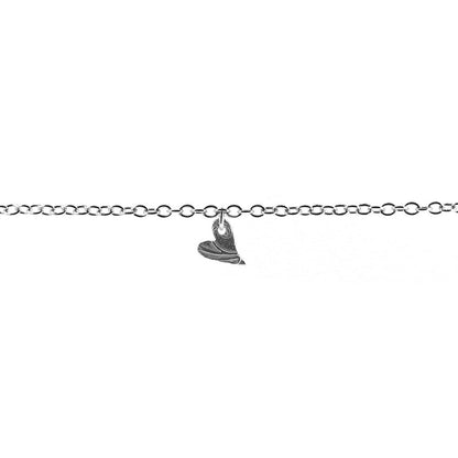 Floral Heart Bracelet - Sterling Silver Bracelets