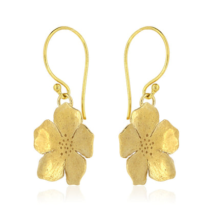 Blossom Drop Earrings - Yellow Gold Vermeil Drop Earrings