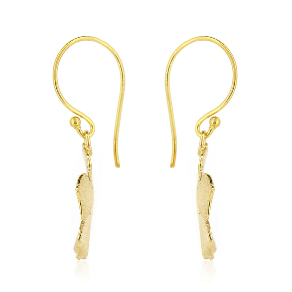 Blossom Drop Earrings - Yellow Gold Vermeil Drop Earrings
