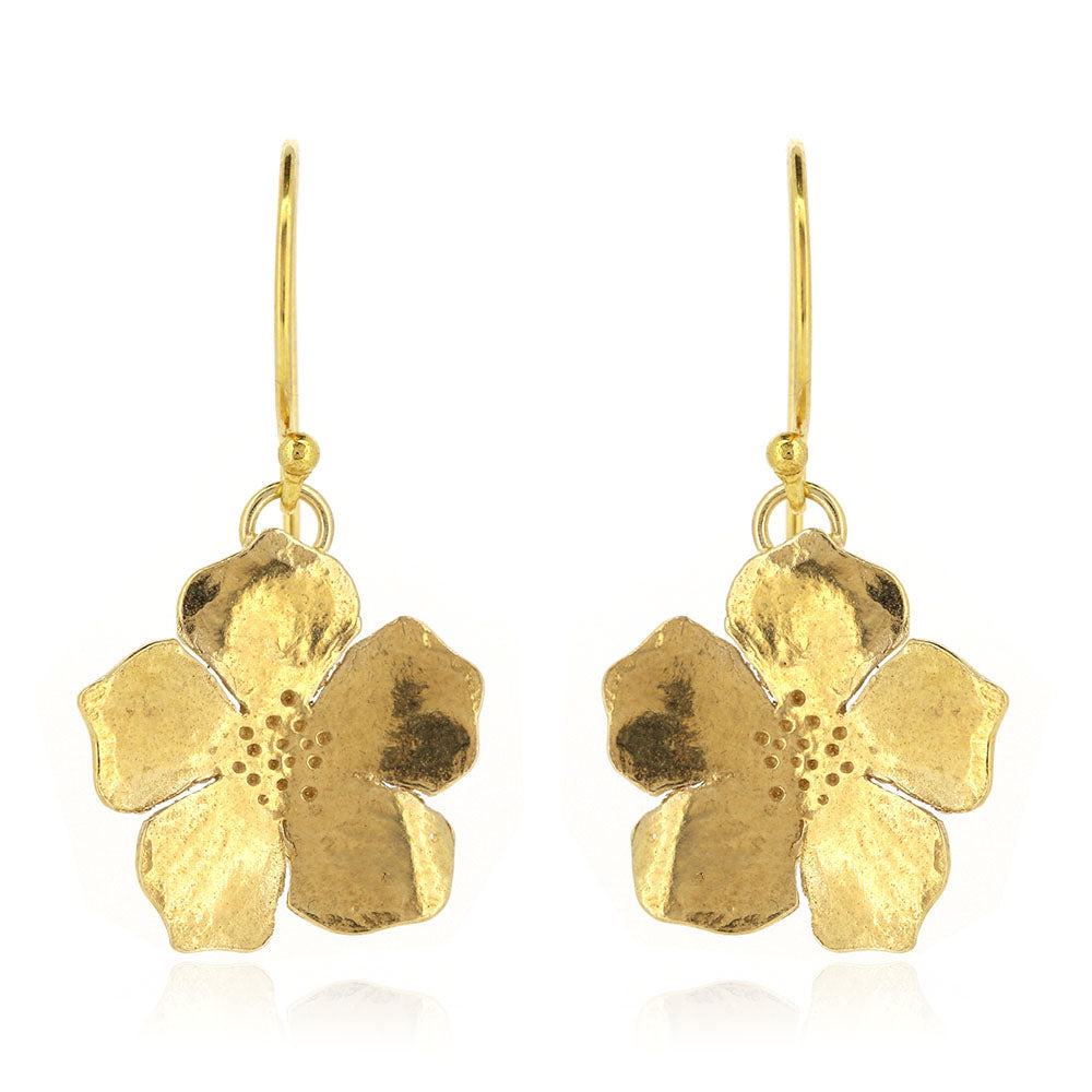 Blossom Drop Earrings - Yellow Gold Vermeil Drop Earrings