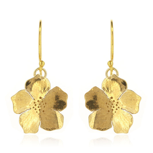 Blossom Drop Earrings - Yellow Gold Vermeil Drop Earrings