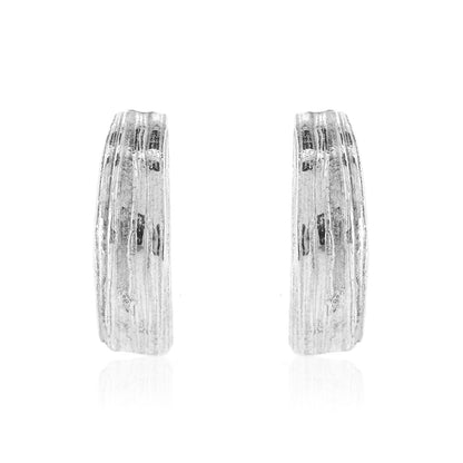 Hiki Half Hoop Earrings - Sterling Silver Hoop Earrings
