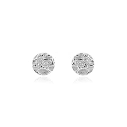 Falling Leaves Stud Earrings - Sterling Silver Stud Earrings