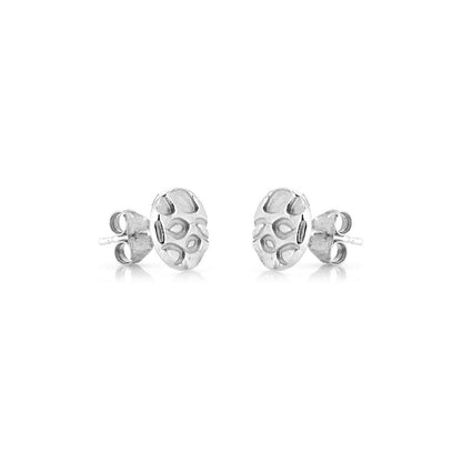 Falling Leaves Stud Earrings - Sterling Silver Stud Earrings