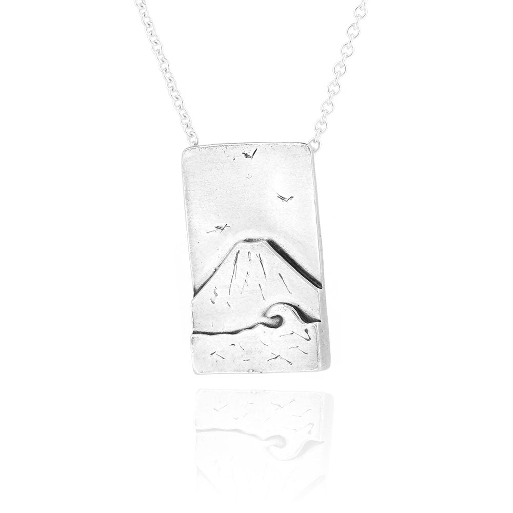 Mount Fuji Necklace - Sterling Silver Necklace