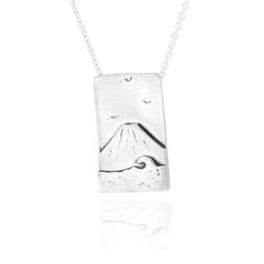 Mount Fuji Necklace - Sterling Silver Necklace
