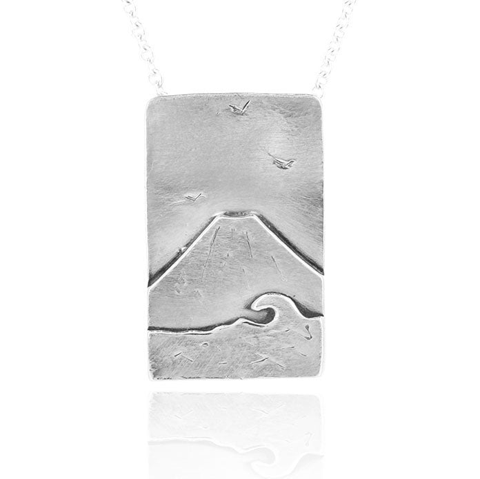 Mount Fuji Necklace - Sterling Silver Necklace