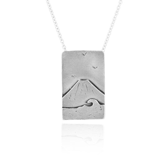 Mount Fuji Necklace - Sterling Silver Necklace
