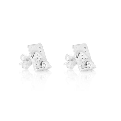 Mount Fuji Stud Earrings - Sterling Silver Stud Earrings