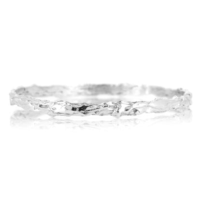 Tidal Bangle - Sterling Silver - Large