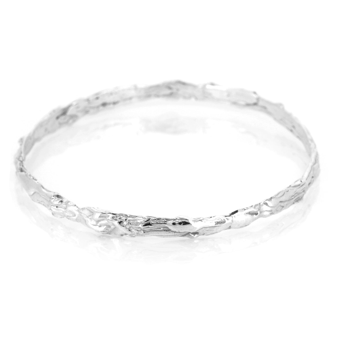 Tidal Bangle - Sterling Silver - Large