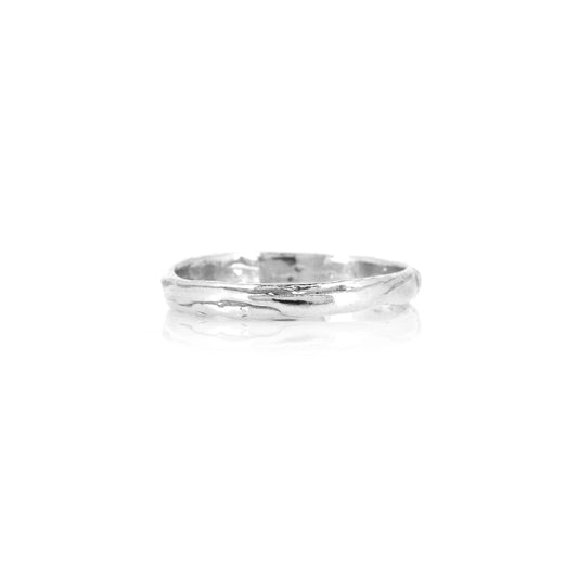Tidal Light Weight Ring - Sterling Silver - Size L