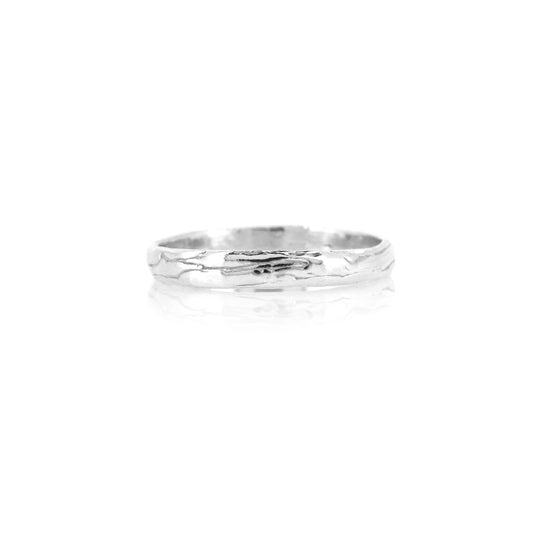 Tidal Light Weight Ring - Sterling Silver - Size M