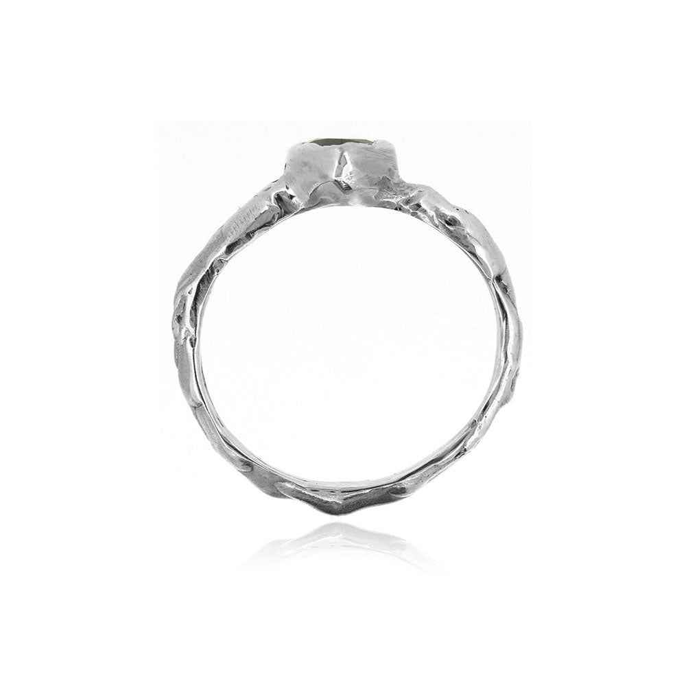 Tidal Green Tourmaline Ring - Sterling Silver Rings