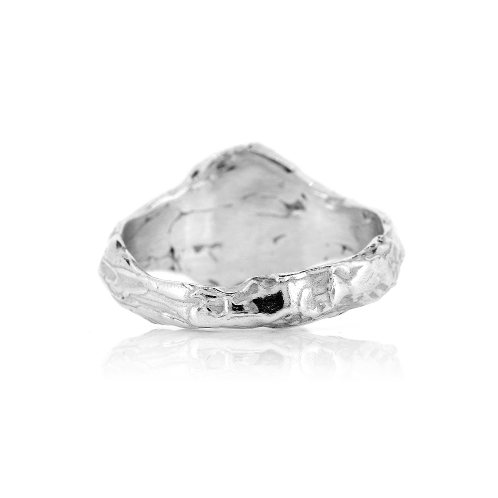 Tidal Signet Ring - Sterling Silver Rings