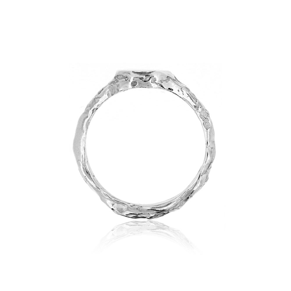 Tidal Signet Ring - Sterling Silver Rings