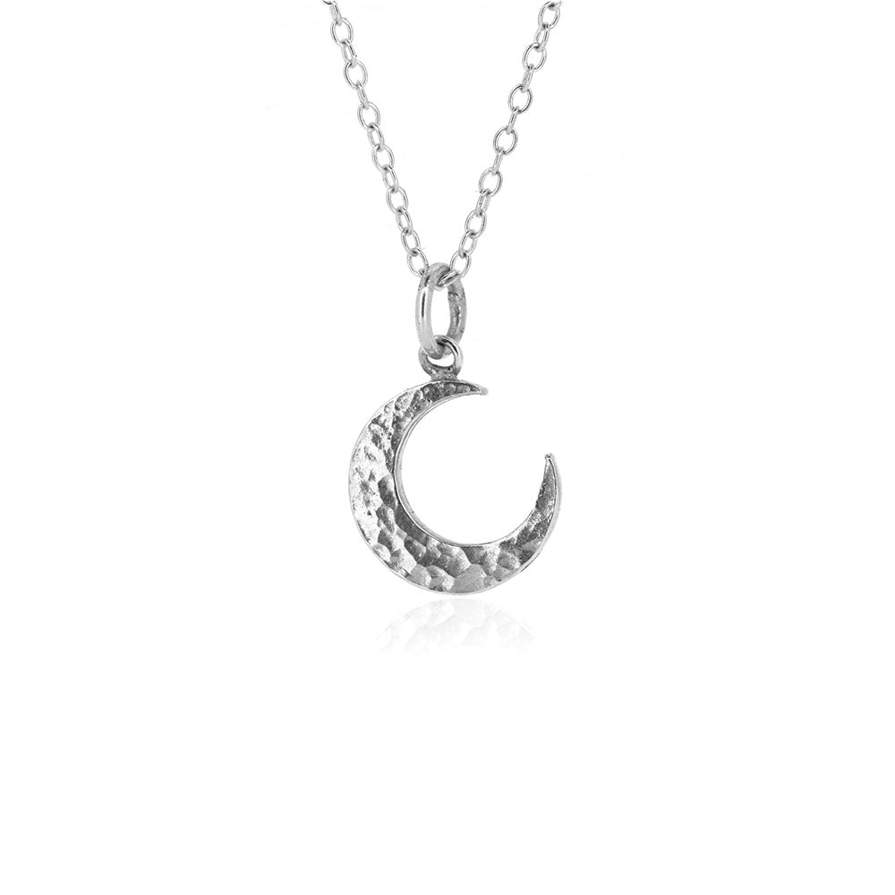 Crescent Moon Medium Necklace - Sterling Silver Necklace