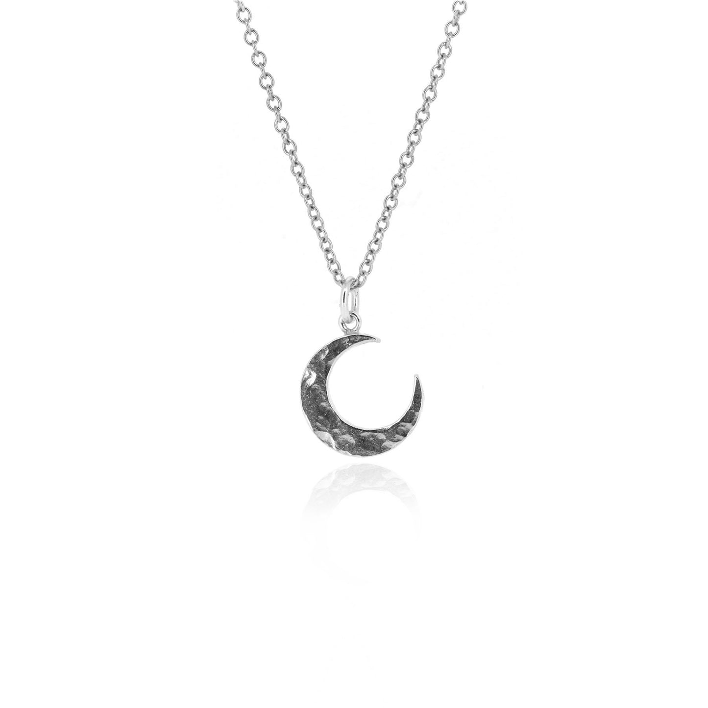 Crescent Moon Medium Necklace - Sterling Silver Necklace