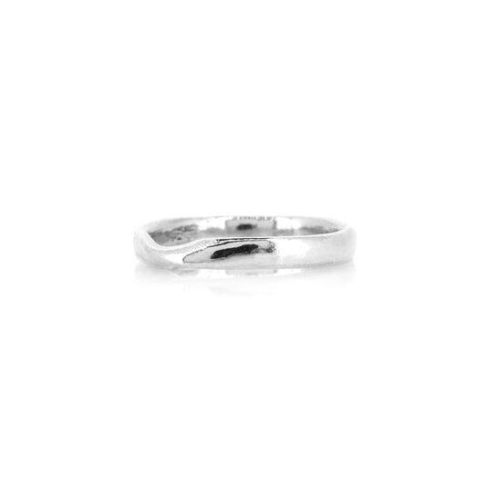 Mobius Twist Medium Weight Ring- Sterling Silver - Size O