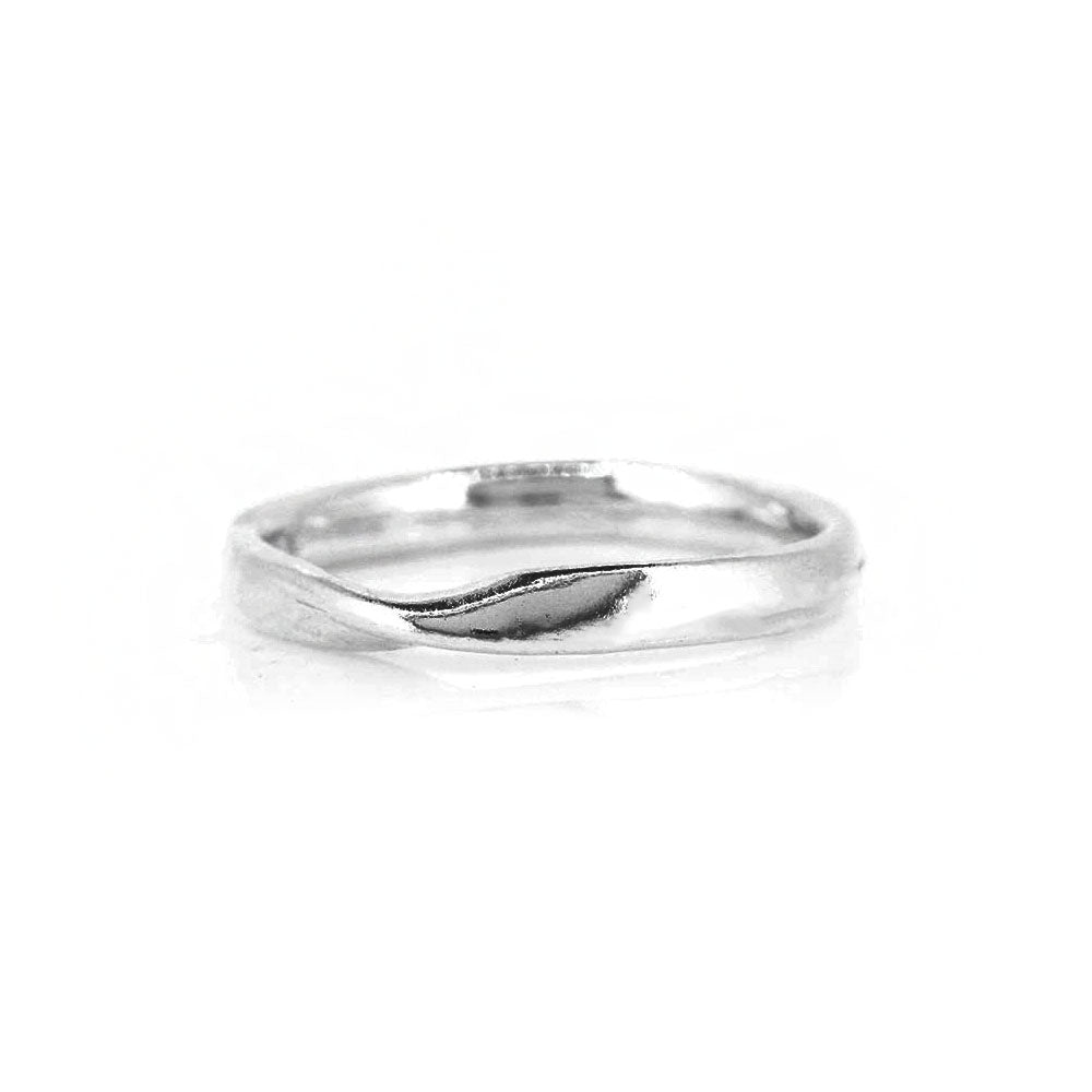 Mobius Twist Medium Weight Ring 3mm - Sterling Silver Rings