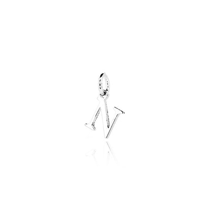 Initial "N" Charm - Sterling Silver Pendants and Charms