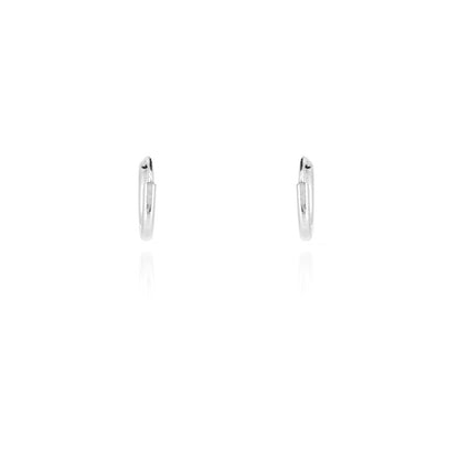 Sleeper 8mm Hollow Hoop Earrings - Sterling Silver Hoop Earrings