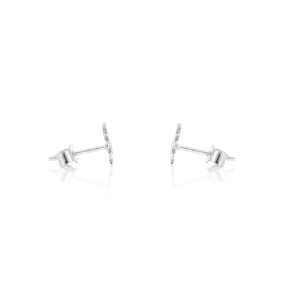 Oak Leaf Small Stud Earrings - Sterling Silver