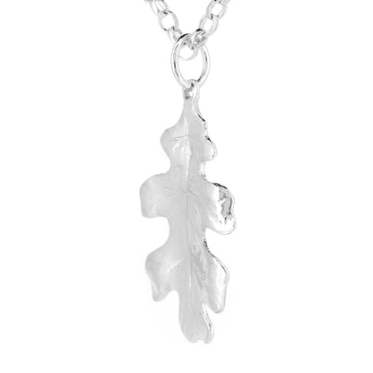 Oak Leaf Large Necklace - Sterling Silver