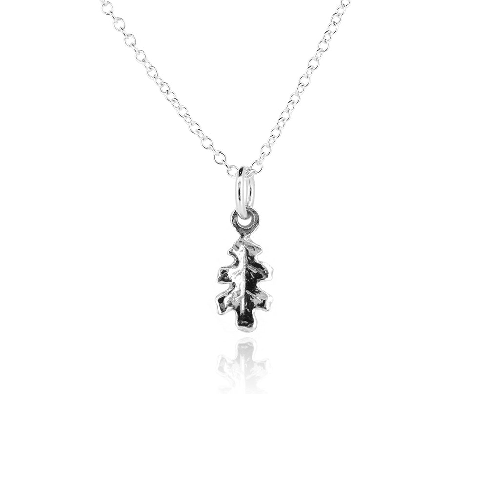 Oak Leaf Small Necklace - Sterling Silver
