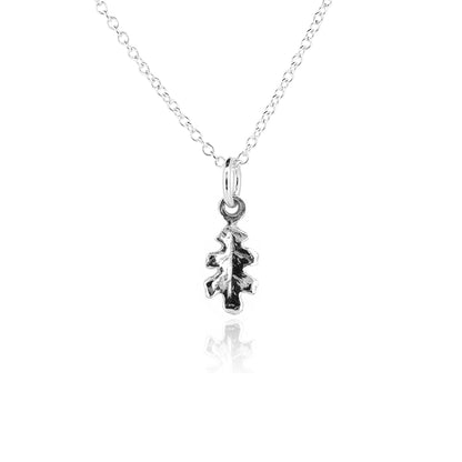 Oak Leaf Small Necklace - Sterling Silver
