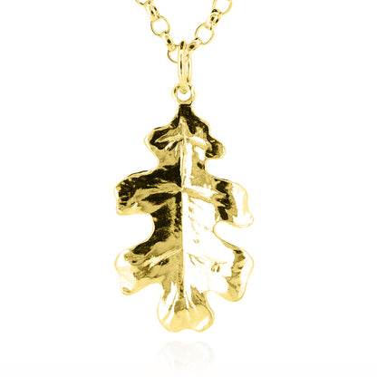 Oak Leaf Large Necklace - Yellow Gold Vermeil