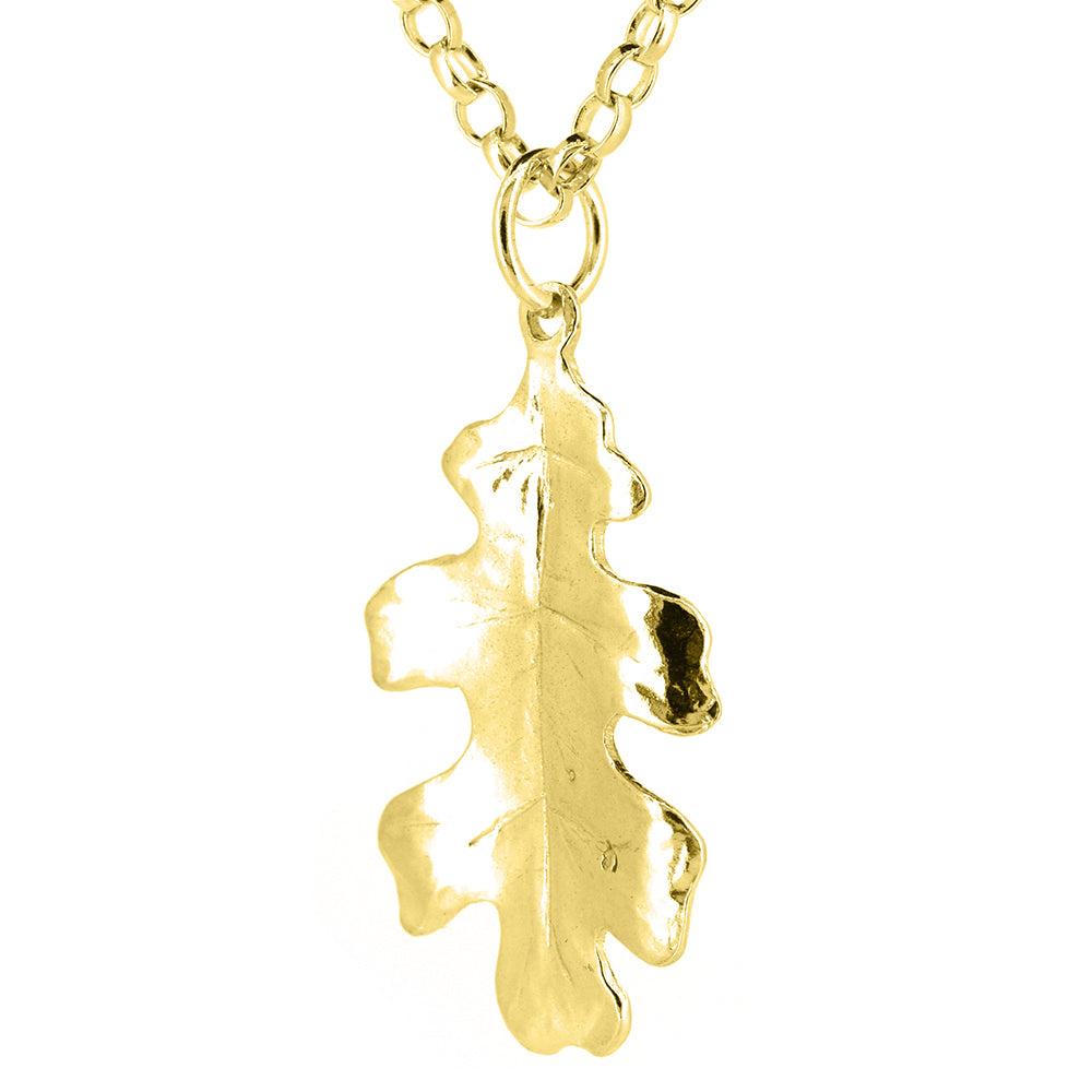 Oak Leaf Large Necklace - Yellow Gold Vermeil