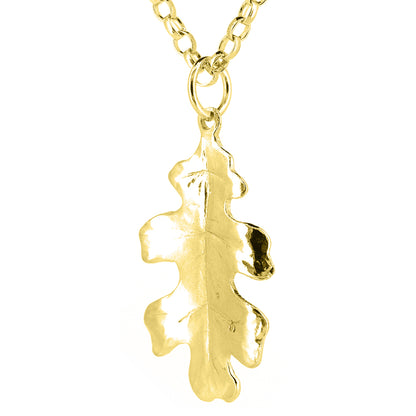 Oak Leaf Large Necklace - Yellow Gold Vermeil