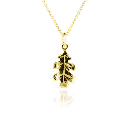 Oak Leaf Medium Necklace - Yellow Gold Vermeil