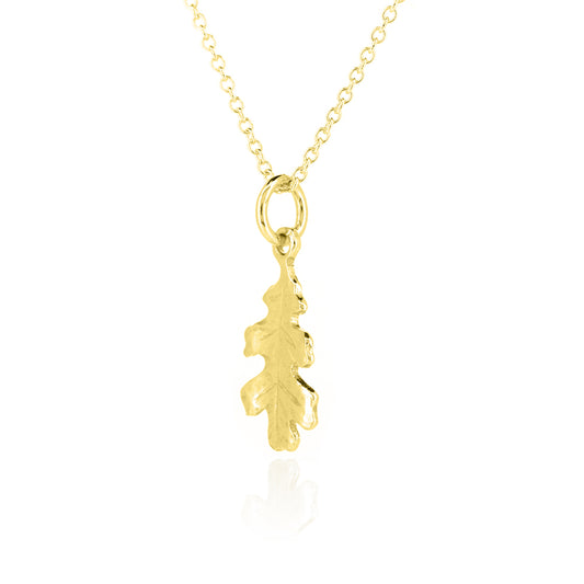 Oak Leaf Medium Necklace - Yellow Gold Vermeil