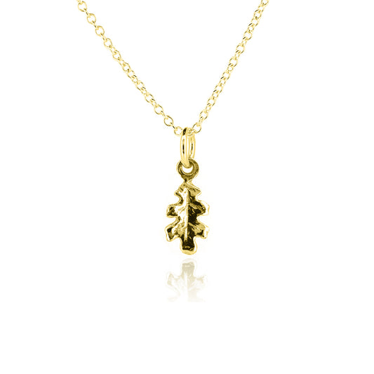 Oak Leaf Small Necklace - Yellow Gold Vermeil