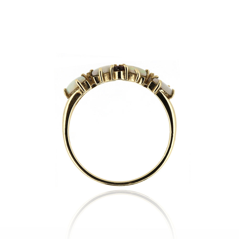 Pre-Owned - Opal And Ruby Ring