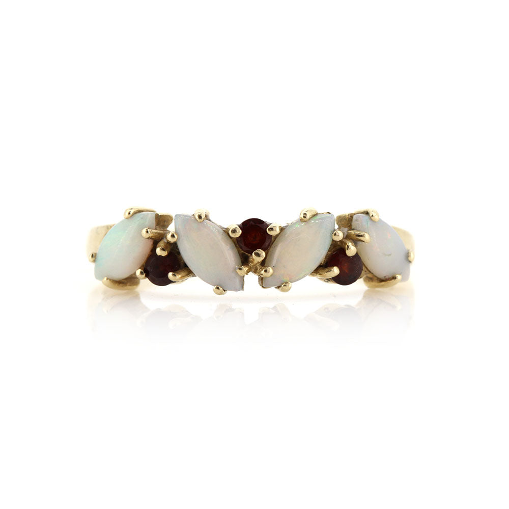 Pre-Owned - Opal And Ruby Ring
